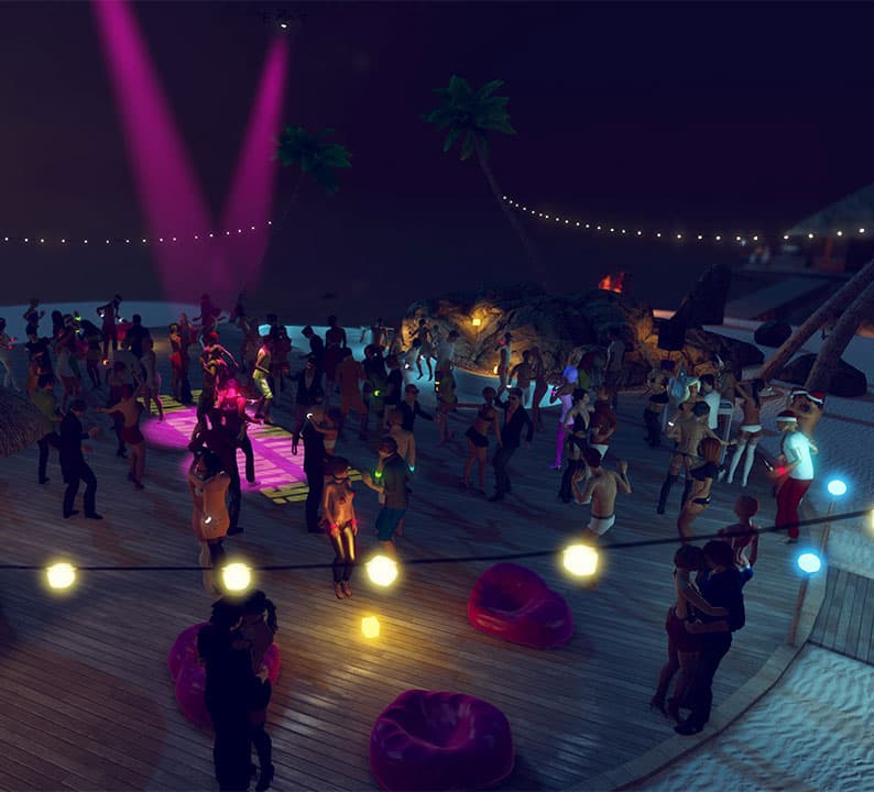Party scene